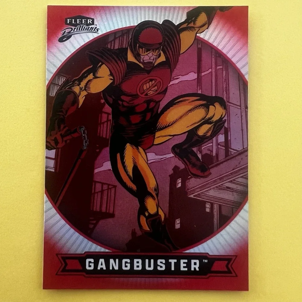 2025 Upper Deck Fleer Brilliants Superman Gangbuster Red Parallel #83‎ DC